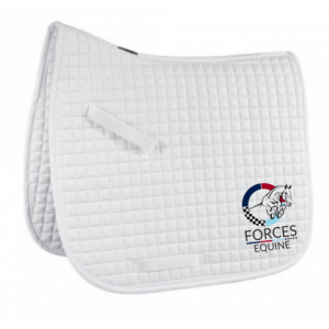 Forces Equine White Dressage Saddle Pad